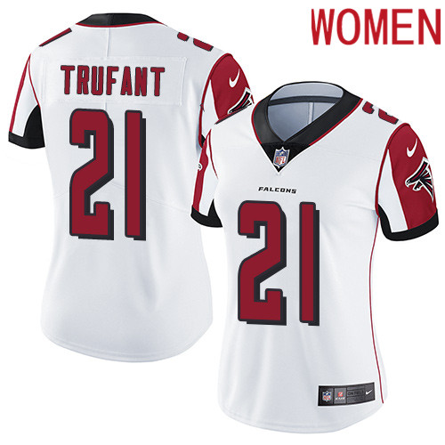 2019 Women Atlanta Falcons #21 Trufant white Nike Vapor Untouchable Limited NFL Jersey->atlanta falcons->NFL Jersey